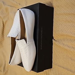White Banana Republic Loafers